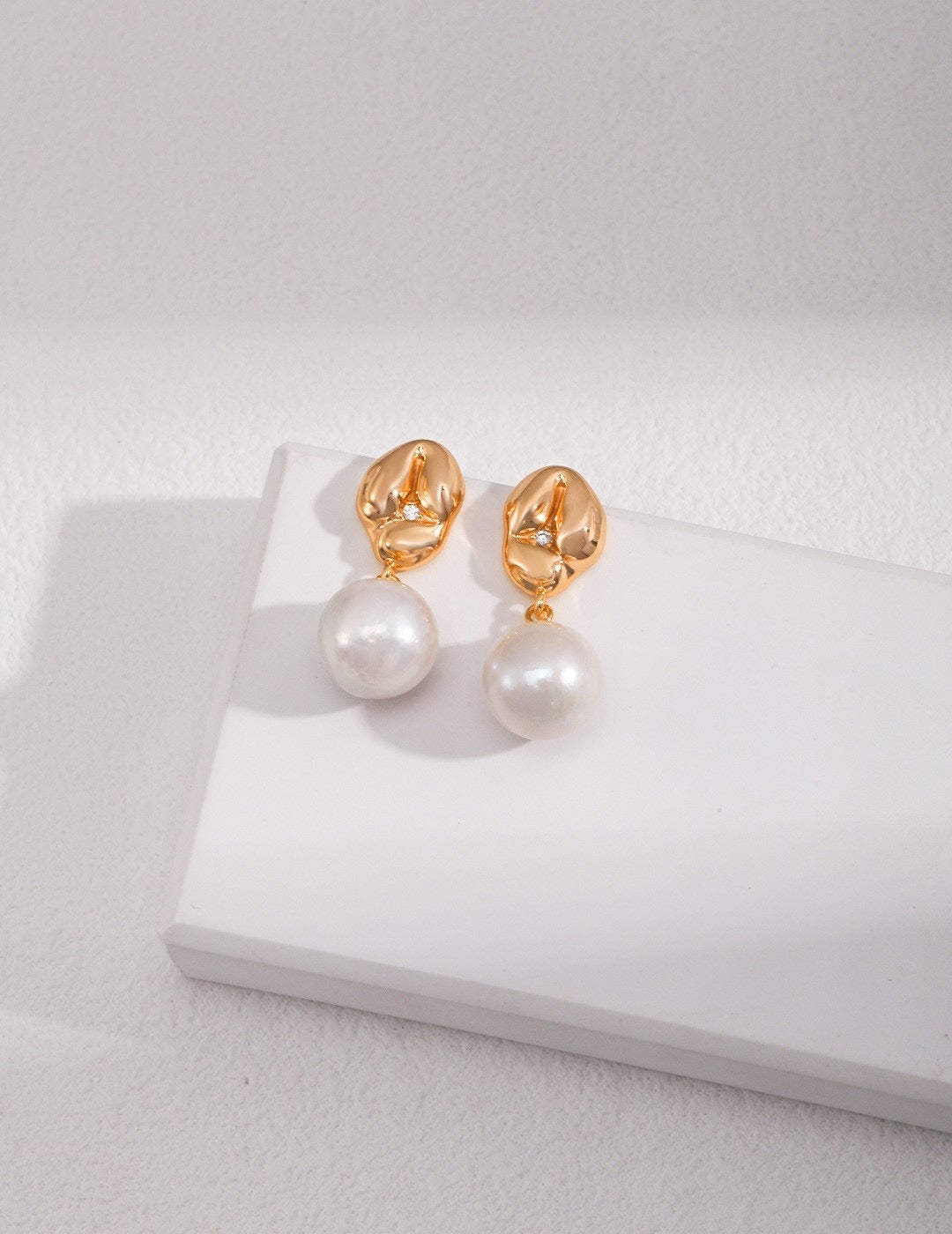 Timeless Tide Baroque Pearl Earrings