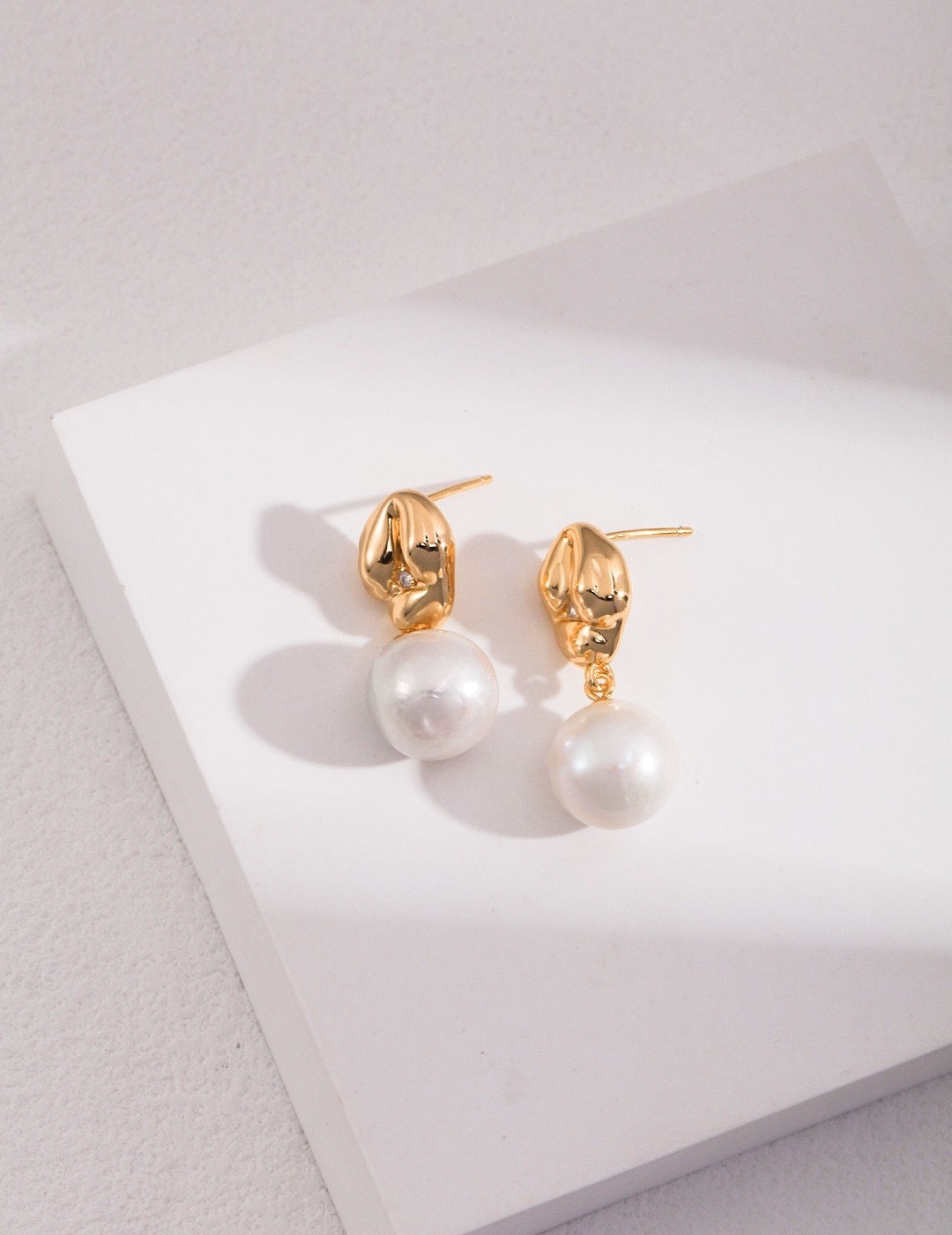 Timeless Tide Baroque Pearl Earrings