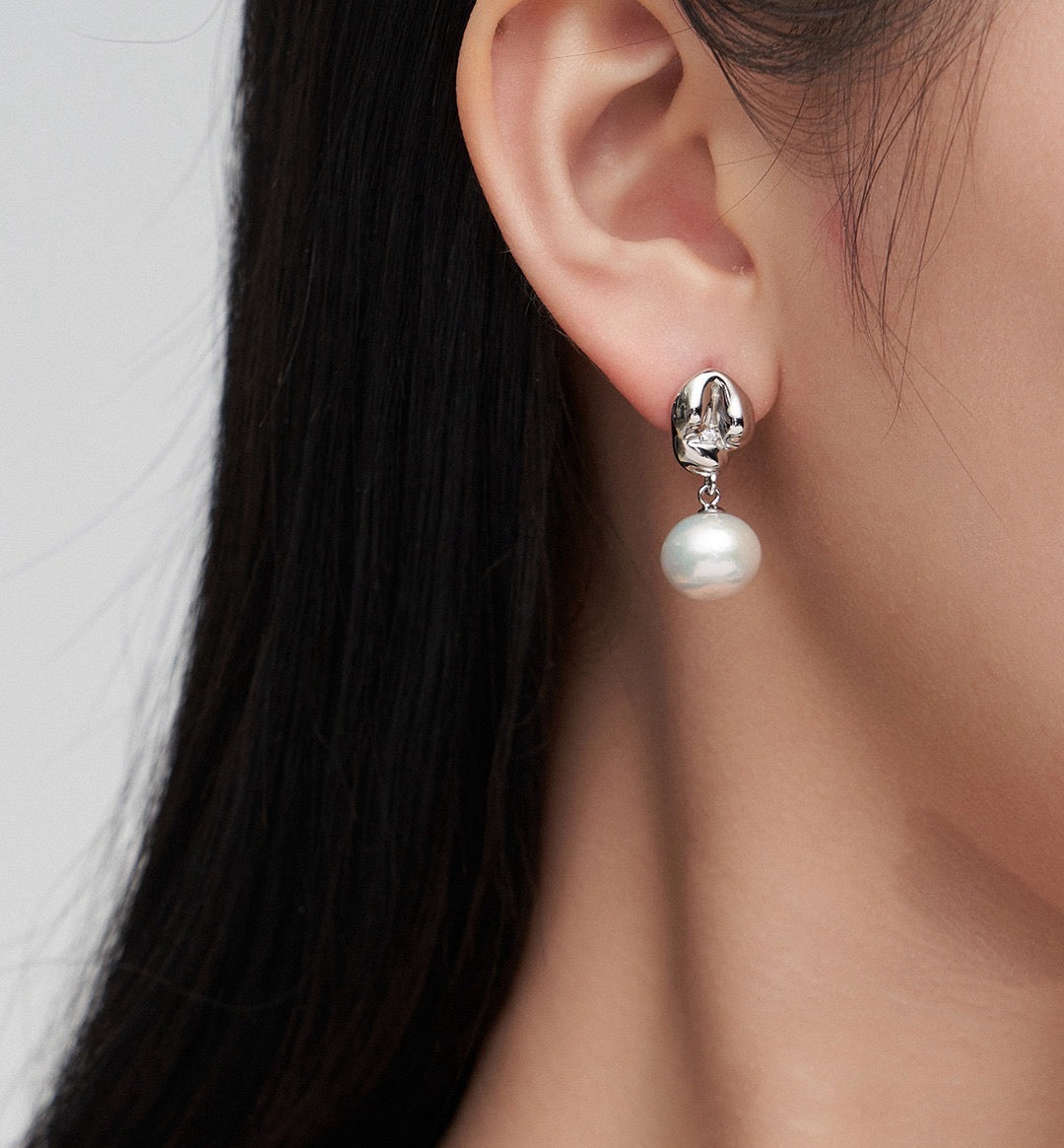 Timeless Tide Baroque Pearl Earrings