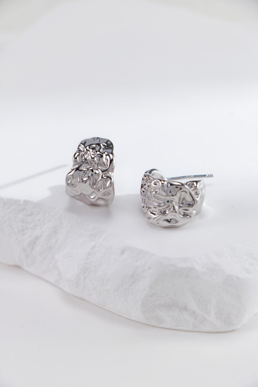 S925 Silver Lava Texture Fashion Earrings（2 colors）