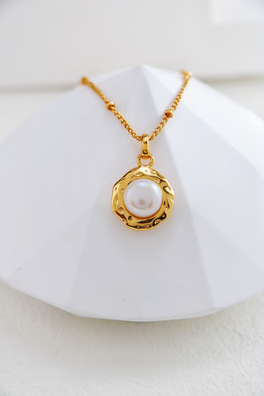 S925 Silver Pearl Ring/Necklace (2 colors)