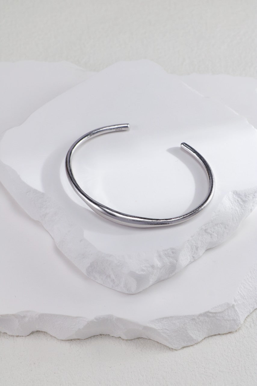 S925 Silver Vintage Brushed Bracelet（2 colors）